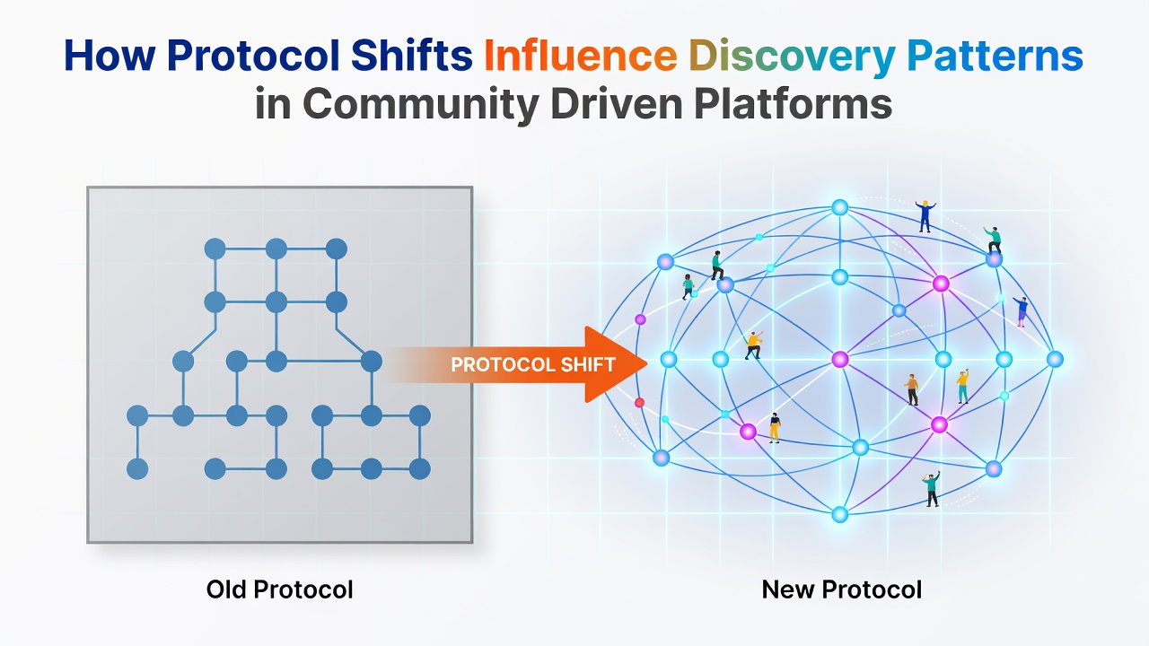 How Protocol Shifts Influence Discovery Patterns in Community Driven Platforms